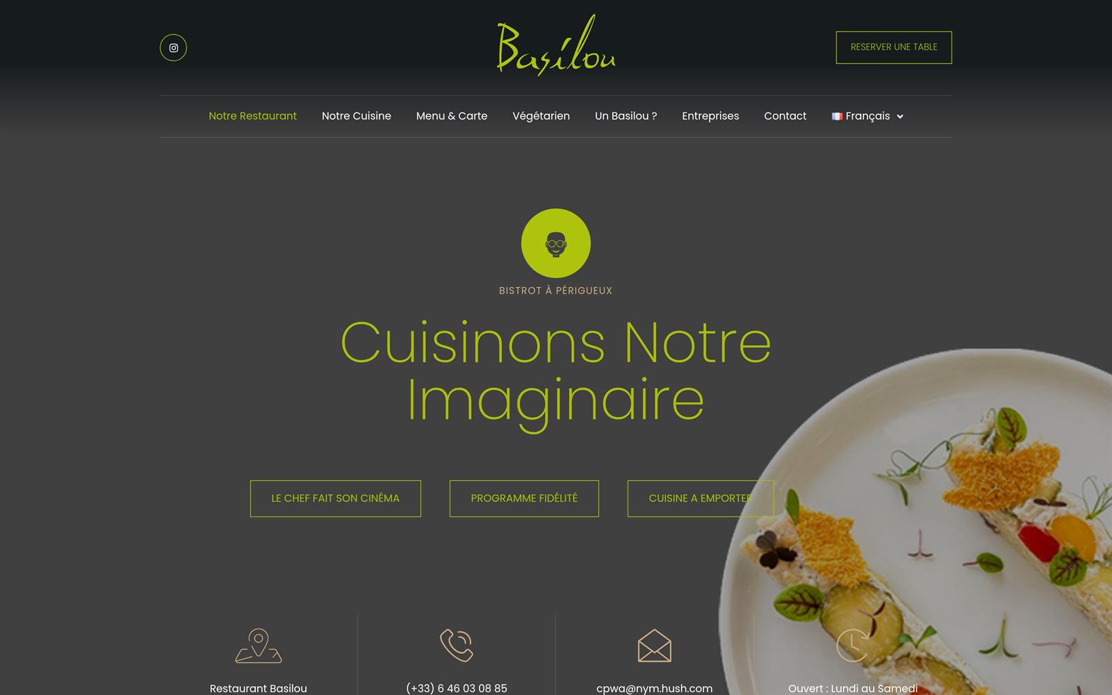 Basilou — restaurant et bistrot bistronomique à Périgueux
