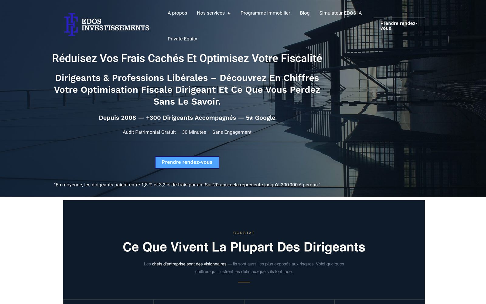 EDOS Investissements — cabinet d'optimisation fiscale dirigeant