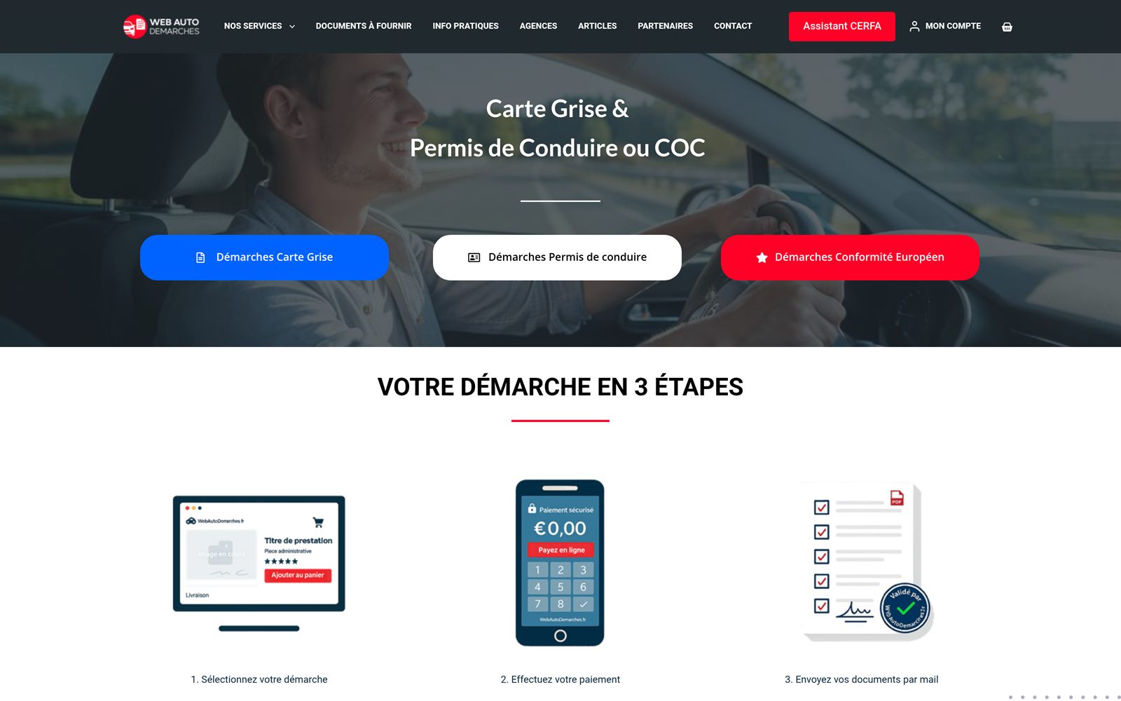 Webautodemarches — carte grise et permis de conduire en ligne
